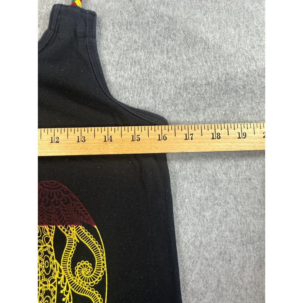 Tank Top Rasta Turtle Print Cotton Small - Picture 4 of 6